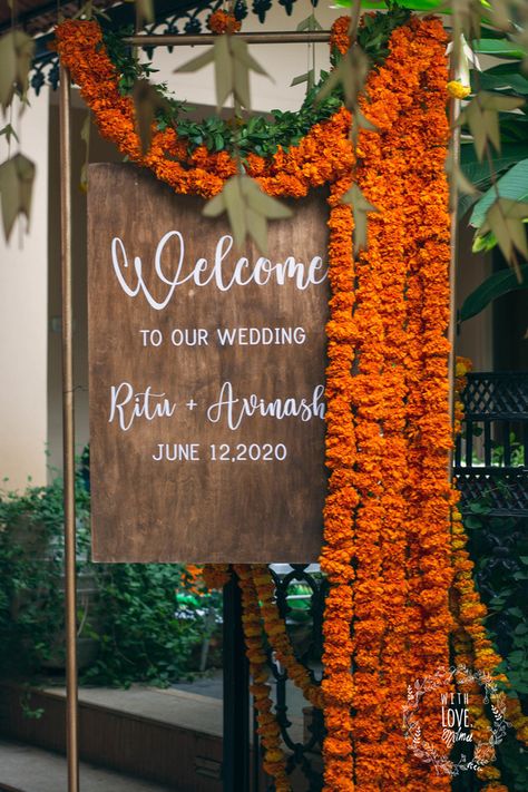 Trending: This Bengaluru wedding is proof that backyard weddings are in Wedding Background Decoration, Wedding Entrance Decor, Mandap Decor, Wedding Planning Decor, Desi Wedding Decor, Wedding Backdrop Decorations, Traditional Wedding Decor, Wedding Mandap, Wedding Design Decoration