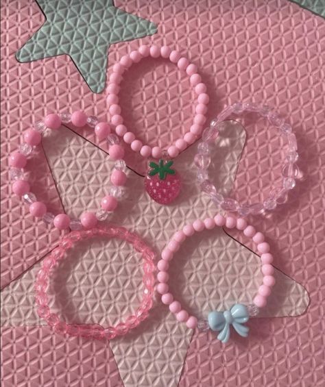 Cute Core Jewelry, Cutecore Bracelet Ideas, Kawaii Kandi Bracelets, Kawaii Beaded Bracelets, Cutecore Bracelets, Kawaii Bracelet Ideas, Gyaru Bracelet, Cutecore Jewelry, Cutecore Bracelet