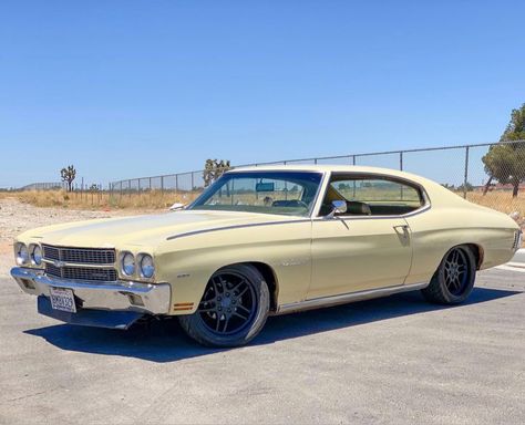 A classic ‘70 Chevy. Love the ‘70 Chevelles. #chevelle #chevroletclassiccars #chevroletchevelleclassiccars #v8 #supersport #oldcars Classic Chevy Cars, Bespoke Cars, Classic Cars Chevy, Chevy Chevelle Ss, Chevy Ss, Hot Rods Cars Muscle, Chevy Muscle Cars, Vintage Muscle Cars, Chevy Chevelle