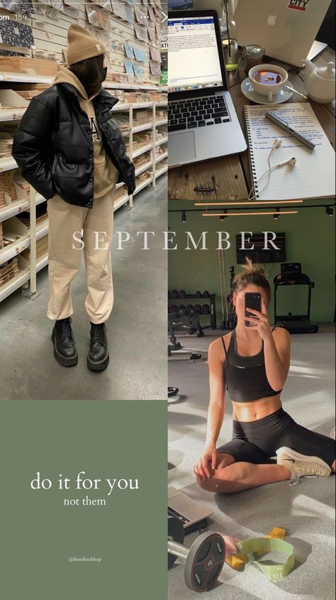 Vision board september #visionboard #visionboardideas #september #vision #board #goals #lawofattraction #leydeatraccion September Goals Aesthetic, Fall Semester Vision Board, Internship Vision Board, September Vision Board Aesthetic, September Outfits 2023, Manifesting September, September Manifestation, September Vision Board, September Feels