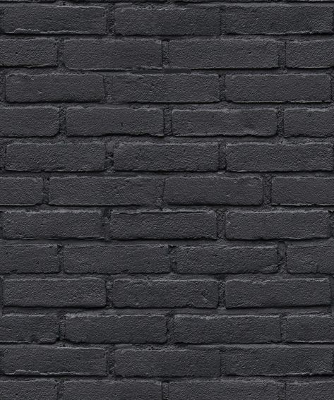 Realistic Brick Wallpapers America • True to Scale Milton & King Black Brick Wallpaper, Bricks Wallpaper, Red Brick Wallpaper, Lime Wash Brick, Brick Accent Walls, Black Brick Wall, Neutral Flooring, Brick Texture, Bright Fabrics