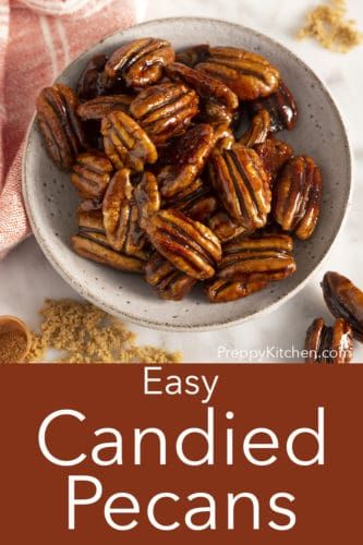 Candied Pecans - Preppy Kitchen Candied Pecans For Salad, Picnic Salad, Candied Pecans Recipe, Roasted Vegetable Salad, Glazed Pecans, Preppy Kitchen, Roasted Pecans, Nut Recipes, Delectable Desserts