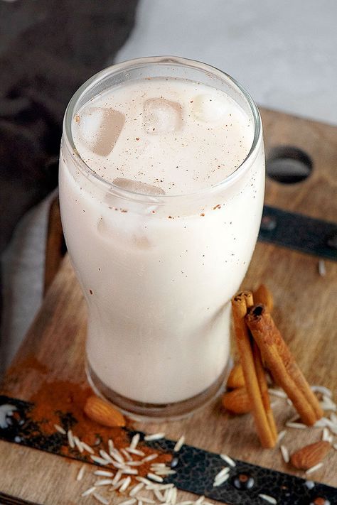 HORCHATA RECIPE ( AGUA DE HORCHATA) | Chefjar Vegan Horchata Recipe, Vegan Horchata, Homemade Horchata, Horchata Recipe, Paleo Snack, Mexican Drinks, Homemade Almond Milk, Vegan Cookbook, Almond Milk