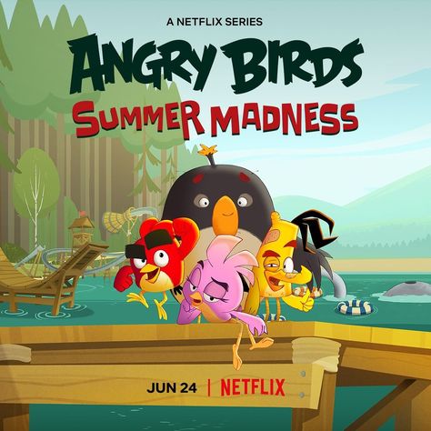 Angry Birds on Instagram: “Ready to have more fun in the sun? Angry Birds Summer Madness season 2 is coming out June 24th!” All Angry Birds, Ben 10 Kevin, Summer Madness, Angry Bird, Daffy Duck, Fun In The Sun, Angry Birds, Ben 10, Netflix Series