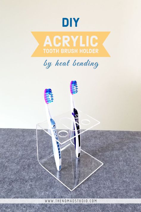 Acrylic Product Design, Tooth Brush Holder Ideas, Diy Brush Holder, Diy Toothbrush, Tooth Brush Holder, Acrylic Products, Sanitize Toothbrush, Acrylic Holders, Toothbrush Storage