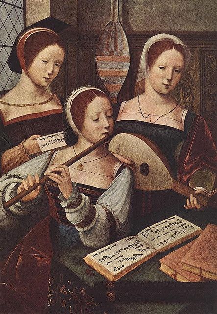 Concert of Women, c.1530-1540 Robert Campin, Western Civilization, Early Music, Maria Magdalena, Hermitage Museum, Early Middle Ages, Three Women, Female Musicians, Dutch Painters