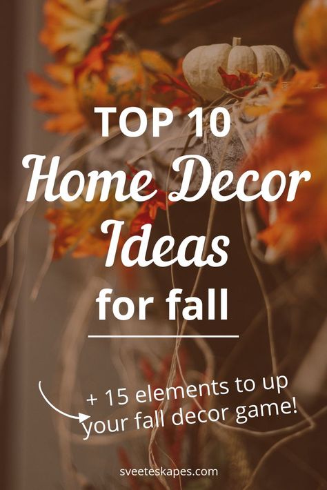 Natural Fall Decor, Elegant Fall Decor, Autumn Living Room, Fall Mantle Decor, Fall Leaf Garland, Fall Mantle, Fall Living Room Decor, Fall Living Room, Rustic Fall Decor