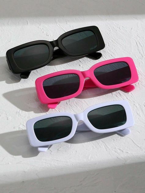 Lentes Cool Sunglasses Aesthetic, Shein Sunglasses, Stylish Glasses For Women, Y2k Glasses, Pretty Sunglasses, Classy Glasses, Fancy Glasses, Funky Glasses, Trendy Glasses