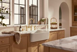 Mcgee Kitchen, Studio Mcgee Kitchen, Wall Hung Sink, Bridge Faucet, Drop In Tub, Kitchen Faucets Pull Down, Pedestal Sinks, Farmhouse Apron Sink, Undermount Kitchen Sinks