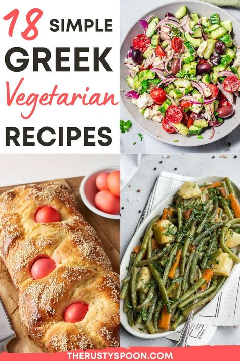 Greek Vegetarian Recipes Greek Vegetarian Recipes, Vegetarian Greek Recipes, Vegan Greek Recipes, Vegan Wedding Food, Greek Vegetarian, Best Vegetarian Dishes, Rusty Spoon, Greek Recipes Authentic, Eat Greek