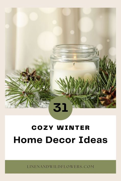 Whether you start decorating before or after Christmas, these Cozy Winter Home Décor Ideas will give your home the cozy feel you desire. Neutral Winter Home Decor, Simple Winter Decor Ideas For The Home, Holiday Bedroom Ideas, Cozy Bedroom Christmas, Winter Living Room Decor Cozy, Rustic Christmas Bedroom, January Decor After Christmas, After Christmas Winter Decor, Diy Winter Decor