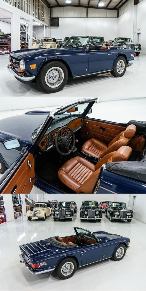 1974 TRIUMPH TR-6 CONVERTIBLE at Daniel Schmitt & Co. Classic Convertible Cars, Tr6 Triumph, Vintage Roadster, Triumph Car, Triumph Tr4, Roadster Car, Studebaker Trucks, Triumph Cars, Triumph Tr6