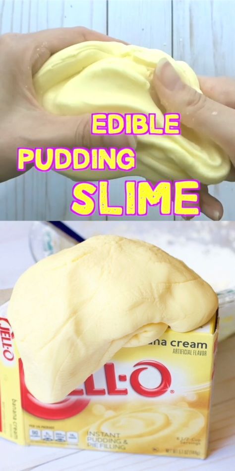 Pudding Slime Recipe, Pudding Slime, Edible Slime, Resep Slime, Amazing Crafts, Kid Experiments, Kids Valentines, Diy Event, Slime Recipe