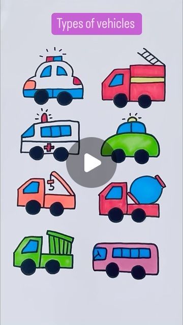 Creative Drawing for kids on Instagram: "Easy Vehicle Drawing for Kids #reels #drawing #draw #art" Easy Vehicle Drawing For Kids, Drawing Cars Easy, Transport Drawing For Kids, How To Draw A Car Easy, Easy Car Drawing For Kids, Vehicles Drawing For Kids, How To Draw A Car, Easy Scenery Drawing For Kids, Car Easy Drawing