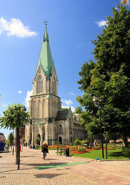 Kristiansand Cathedral, Norway, July 18, 2010 | Flickr - Photo Sharing! Norway Poster, Kristiansand Norway, Travel Norway, Norway Viking, Beautiful Churches, Kristiansand, Scandinavian Countries, Scandinavia Travel, Lofoten