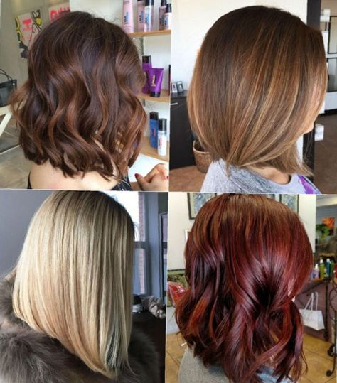 shoulder-length bob haircut for thick hair Bob Panjang, Haircut For Big Forehead, Shoulder Length Bob Haircut, Layered Thick Hair, Long Angled Bob, Asymmetrical Bob Haircuts, Red Blonde, Medium Length Haircuts, Thick Hair Cuts