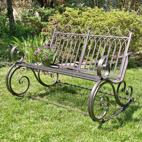 Rocking Bench, Metal Rocking Chair, Metal Garden Benches, Durable Outdoor Furniture, Iron Bench, Metal Bench, Outdoor Rocking Chairs, Chair Bench, Garden Bench