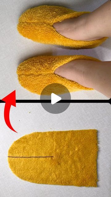 Sew Socks, Sewing Slippers, Tips Menjahit, Diy Slippers, Sewing Machine Projects, Sewing Machine Basics, Sewing Easy Diy, Sewing Clothes Women, Sewing Crafts Tutorials