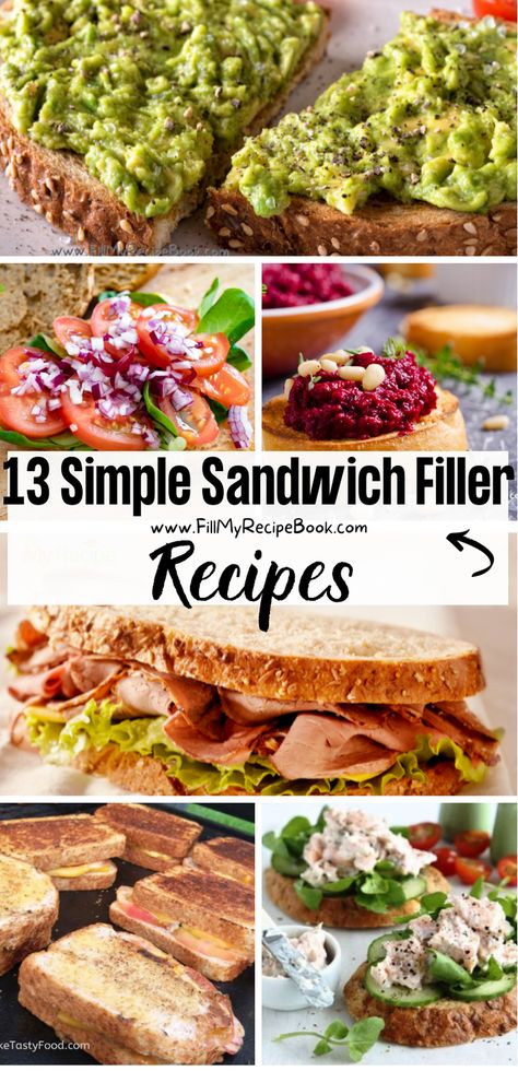 Sharing a few sandwich fillings recipe ideas for you to create for a light meal. A few great ideas for you to choose from. Sandwich Spread Recipes, Chicken Mayo, Waffle Cone Recipe, Sandwich Fillers, Sandwhich Recipes, Gluten Free Sandwiches, Grilled Turkey, Sandwich Fillings, Appetizers Easy Finger Food