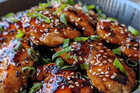 Honey Soy Chicken Recipe Glaze Chicken Recipes, Soy Glazed Chicken, Honey Soy Marinade, Doritos Recipes, Cheese Sticks Recipe, Crispy Parmesan Potatoes, Recipes With Soy Sauce, Air Fryer Recipes Dessert, Honey Soy Chicken