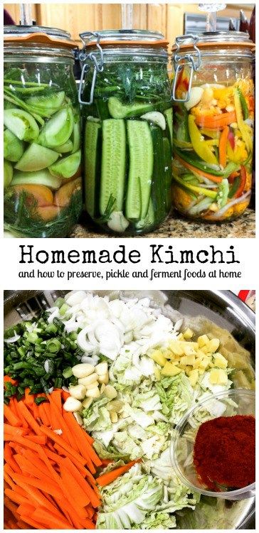 How to Make Kimchi Make Kimchi, Homemade Kimchi, Koreansk Mat, Foods At Home, Vegan Kimchi, Fermented Veggies, Kimchi Recipe, Fermentation Recipes, Fermented Vegetables