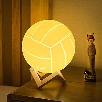 Olee Odee Volleyball Night Light, Volleyball Lamp Light for Kids Room with Remote Control 16 Colors Changing Sport Fan Room Decoration Gifts for Boys,Girls,Volleyball Lover (5.9 inches) Volleyball Themed Bedroom, Volleyball Bedroom Ideas, Volleyball Room Ideas, Volleyball Themed Room, Volleyball Room Decor, Volleyball Bedroom, Volleyball Pillow, Volleyball Room, Volleyball Things