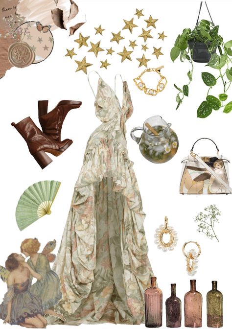 Forest Outfits Aesthetic, Fairy Ethereal Aesthetic Outfits, Fairy Garden Aesthetic Outfits, Mythical Aesthetic Outfit, Goddess Core Outfit, Hippie Fairy Core Outfits, Fairy Themed Outfits, Fairy Core Outfits Aesthetic, Elements Outfit