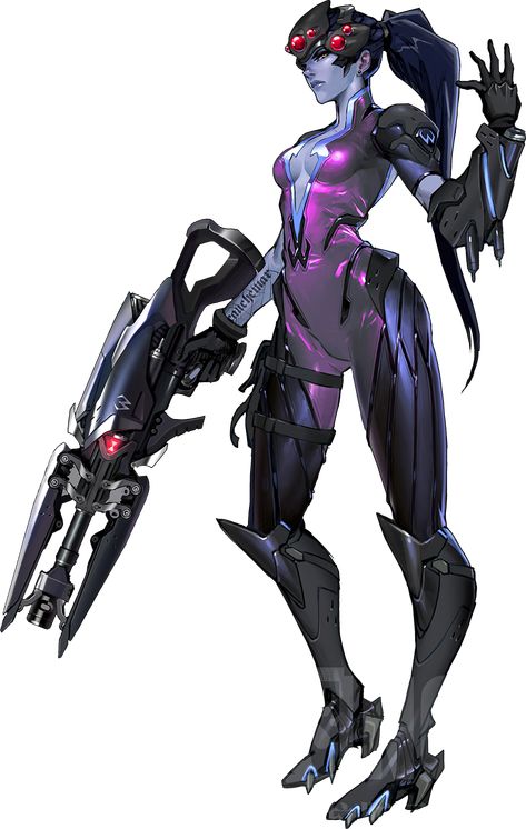 Overwatch Widowmaker, Overwatch Drawings, Concept Art Gallery, Overwatch Fan Art, Overwatch 2, Black Spider, Concept Art Character, Game Concept Art, Game Character Design