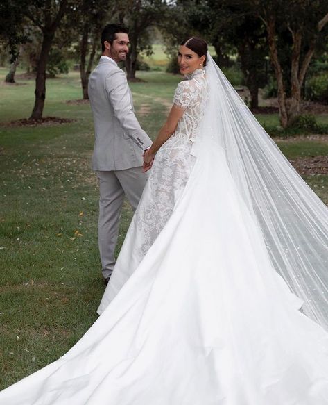 The Bridal Journey™ on Instagram: “Congratulations @erinvholland 👏🏼 photographed by @bayleighvedelago 📷” Jaton Couture, Catholic Wedding Dresses, Erin Holland, Inside Wedding, Wedding Vogue, Wedding Portrait Poses, Byron Bay Weddings, Bridal Photography Poses, Wedding Photoshoot Poses