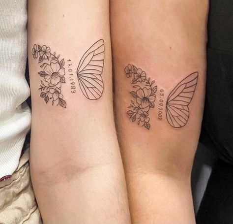 Cherish the Bond: 24 Unique Small Mother Daughter Tattoo Designs - Symbolize Your Unbreakable Connection Mother Daughter Tattoos Small Unique, Mother Daughter Tattoos Meaningful, Mommy Daughter Tattoos, Mother Daughter Tattoo, Mom Daughter Tattoos, Daughter Tattoo, Matching Sister Tattoos, Writing Tattoos, Petite Tattoos