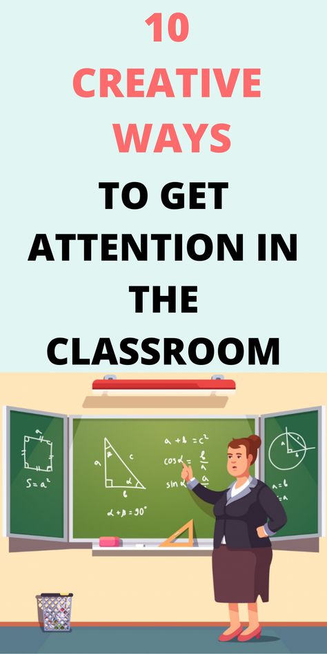 These 10 Creative Ways will help you Get Attention in the Classroom. They are great for Classroom Management. #edupstairs #Teaching #classroommanagement #teachersofinstagram #teachersfollowteachers #classroom #iteach #education #teacherlife #teacher #behaviormanagement #teacherspayteachers Teaching Tips Elementary, Teacher Tips Elementary, Teaching Methods Education, Pedagogy Teaching, Classroom Engagement Strategies, Business Education Classroom, Brain Breaks Elementary, Teaching Art Elementary, Curriculum Planner