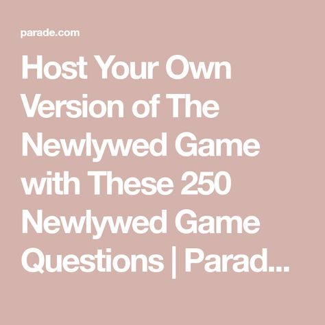 Not So Newly Wed Game Questions, Diy Newlywed Game, Newlywed Game Questions For Friends, Funny Newlywed Game Questions, Newlywed Game Questions For Church, Newly Wed Game Questions Hilarious, Newly Wed Game Questions Couple, Not So Newlywed Game Questions, Bridal Shower Newlywed Game