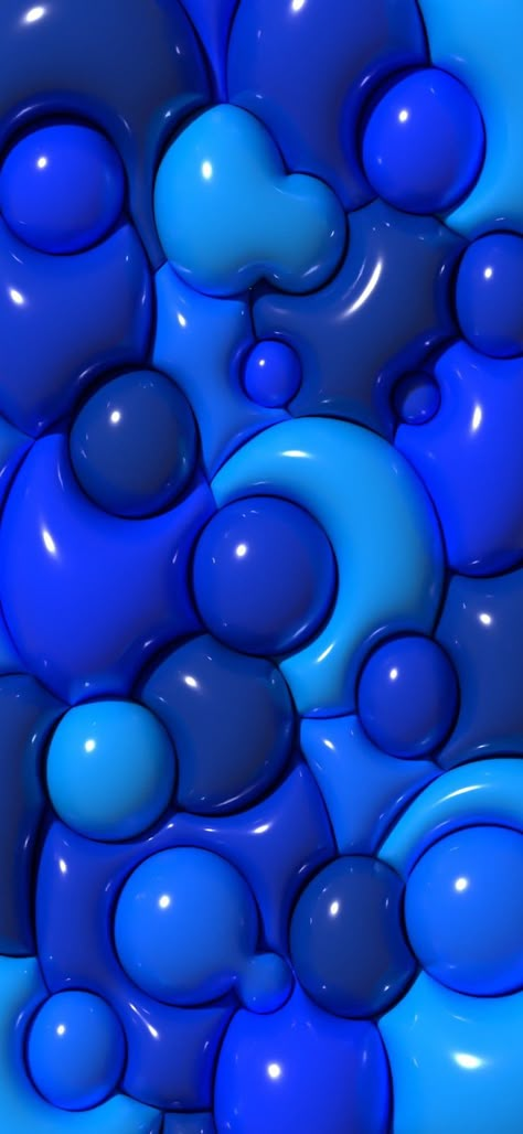 Blue Puffy Wallpaper, Blue Bubbles Wallpaper, 3d Bubble Wallpaper, 3d Bubbles, Bubble Wallpapers, Puffy Wallpaper, Slime Wallpaper, Jelly Wallpaper, 3d Wallpaper Iphone