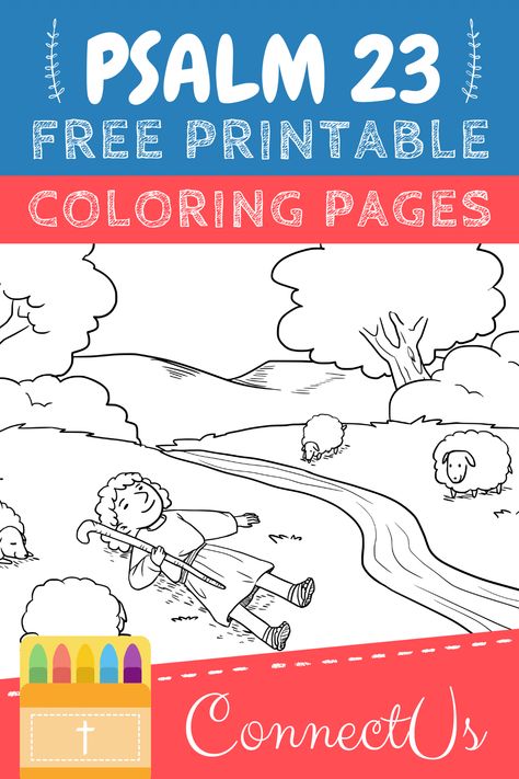 Here is a great set of free printable coloring pages of Psalm 23. Psalm 23 Preschool Craft, 23rd Psalm Crafts For Kids, Psalm 23 For Preschoolers, Psalm 23 Sunday School Lesson For Kids, Psalm 23 Coloring Page, Psalm 23 Coloring Page Free Printable, 23rd Psalm Printable, 23 Psalm Printable, Psalm 23 Activities