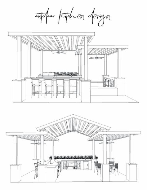 Outdoor Kitchen Roofs, Outdoor Layout Design, Outdoor Kitchen Layout Plan, Outdoor Kitchen Floor Plans, Outdoor Kitchen Layout Ideas, Outdoor Kitchen Plans Layout, Outdoor Kitchen With Island, Kitchen To Patio, Outdoor Kitchen Layout