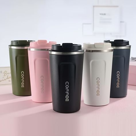 Temu kedvező áron jó termékek, új ügyfeleknek az első rendelés ingyenes szállítással Cool Coffee Cups, To Go Coffee, Coffee Cup With Lid, Cool Coffee, Stainless Steel Coffee Mugs, Thermos Bottle, Food Quality, Sweat Proof, Car Cup Holder