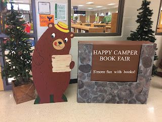 Camp Theme Book Fair, Scholastic Book Fair Themes 2022, Camping Book Fair Theme, Fall Book Fair Themes, Scholastic Book Fair Ideas, Scholastic Book Fair Themes, Adventure Begins At Your Library 2024, Moving Library, Book Fair Themes