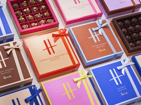 Harrods Chocolate, Coconut Truffles, Caramel Truffle, Truffle Salt, Truffle Butter, Innovative Packaging, Chocolate Maker, Luxury Chocolate, Chocolate Brands