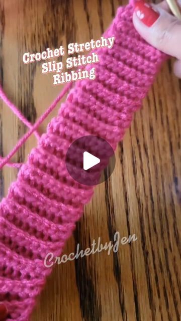 Adding Ribbing To Crochet, Crochet Stretchy Rib Stitch, Crochet Ridge Stitch, Stretchy Crochet Ribbing, Crochet Ribbing Tutorial Videos, How To Do Ribbing In Crochet, Crochet Stretchy Stitch, Rib Crochet Stitch, Crochet Ribbing For Sweater