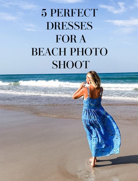 Beach Pics In Clothes, Beach Photoshoot Clothes, Beach Pictures Outfits Women, Blue Dress Beach Photoshoot, Family Beach Pic Outfit Ideas, Beach Photoshoot Dress Ideas, Beach Dresses Photoshoot, Beach Photo Dress Ideas, Beach Pictures Clothes