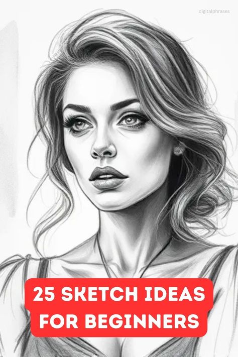 Kickstart your drawing journey with these 25 easy sketch ideas for beginners. Simple yet creative, these sketches will help you improve your skills and gain confidence as an artist. Portrait Sketches Tutorial, Easy Sketches For Beginners, Face Art Drawing, Colored Pencil Drawing Techniques, Highland Cow Painting, Beginner Drawing Lessons, Beginner Sketches, Female Face Drawing, Pencil Portrait Drawing