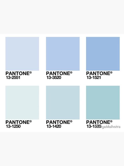 "Shades of Blue - Pantone Swatches" Art Board Print for Sale by ManyaMalhotra | Redbubble Louis Blue, Blue Pantone, Pantone Swatches, Fashion Design Collection, Mood Board Inspiration, New Beginnings, Shades Of Blue, Art Boards, Wedding Colors