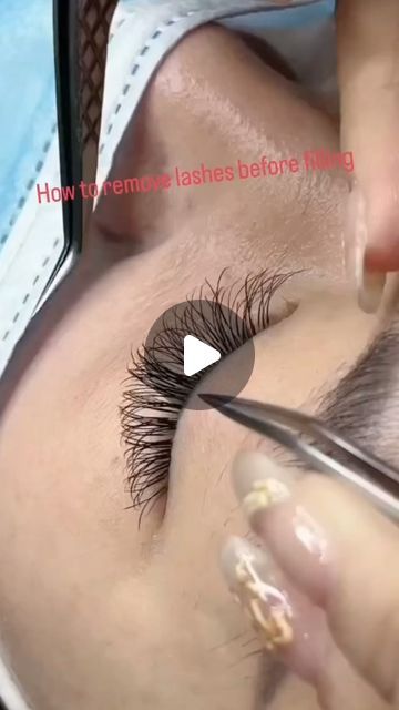 Flora lashes _factory on Instagram: "Lash tips :
❓❓How  do you refill the lashes ？

Some lash technicians don‘t like to refill the lashes  becuase it is hard to  remover  the  single lashes . 

❣️Here’s the tips for  you to remove  the lashes  easily .👇👇

❣️Save this post  for your future  refills that can helps a lot for  the very beginner friends.

Recommended and beginner-friendly method:

1⃣ Take  a section of tapes  to cut into two like the  video  shows.
2⃣ Stick the  two tapes  into different side , and stick on the upper  eyelid .
3⃣Pick up  the  longer  lashes  that need refill  to stick on the tapes .
4⃣Use the micro brush to apply the gel remover  put  on all the lashes that  you picked  up on the tapes ,then remove the lashes .
5⃣Clean the residue remover  by  the  soft lip How To Clean Lashes, Lash Removal, Real Lashes, Lash Tips, Eye Gel Pads, Longer Lashes, Gel Remover, Upper Eyelid, Eye Gel