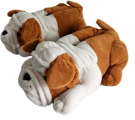 Dog Slippers, Fun Slippers, Animal Slippers, Plush Slippers, Real Dog, Cute Slippers, Bull Dogs, Slippers For Women, Winter Animals