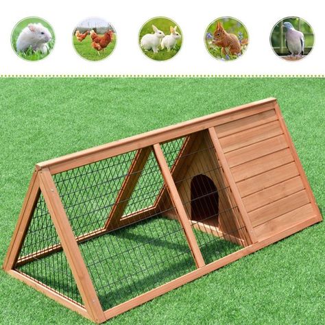 Zimtown 50" Pet House Wood Rabbit Hutch Bunny Pet Cage Chicken Coop - Walmart.com Hutch Wooden, Chook House, Bunny Cage, Guinea Pig Hutch, Backyard Coop, Ferret Cage, Guinea Pig House, Animal Cage, Chicken Coop Run