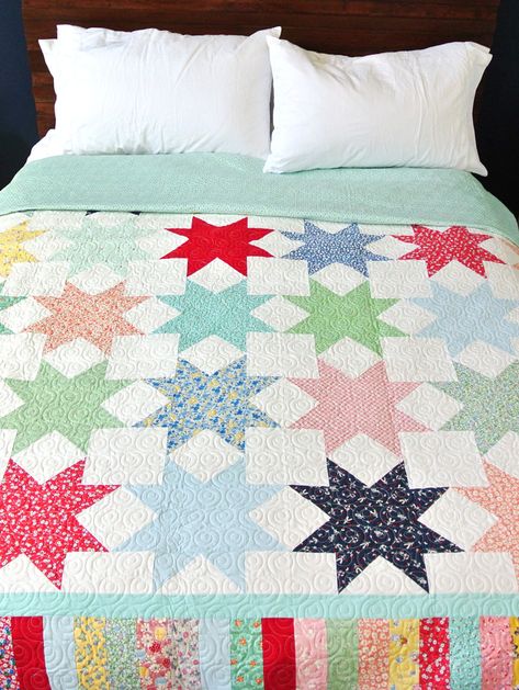 Sawtooth Star Quilt, Sawtooth Star, Quilt Block Patterns Free, Star Quilt Blocks, Star Quilt Patterns, Quilt Block Pattern, Traditional Quilts, Star Quilts, Scrappy Quilts