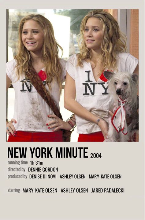 New York Minute Movie, Movie Outfit Ideas, New York Movie, Alt Posters, Film Polaroid, Movies To Watch Teenagers, Posters Minimalist, New York Minute, Bon Film