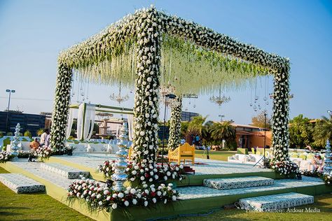 Farmhouse Weddings, farmhouse wedding decor, farmhouse wedding decorations, farmhouse wedding decoration reception, farmhouse wedding decor diy, floral mandap, wedding mandap decoration floral design, wedding mandap decoration Indian floral design, wedding mandap floral indian design, Indian wedding mandap floral, white wedding with floral mandap, outdoor mandap, outdoor mandap decor, outdoor mandap decor indian Wedding Function Decoration, Wedding Chori Mandap Indian, Vedi Decor Wedding Mandap, Wedding Lawn Decorations Indian, Lawn Decorations Wedding, Mandap Designs Outdoor, White Wedding Mandap, Wedding Chori Mandap, Lagan Mandap