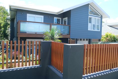 House exterior cladding navy scyon Navy Blue House Exterior, House Exterior Cladding, Navy Blue Houses, Bay House, Exterior Cladding, Blue House, House Exterior, Exterior, Navy