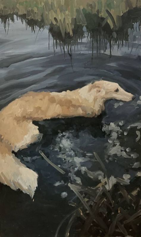 Dogs Painting, Behavior Tips, Borzoi Dog, Animal Reference, Greyhound Dog, 강아지 그림, Dog Artwork, Dog Canvas, Animals Art